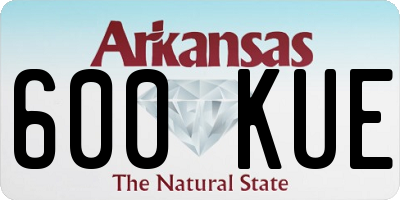 AR license plate 600KUE