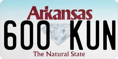 AR license plate 600KUN