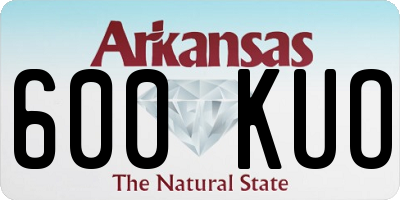 AR license plate 600KUO