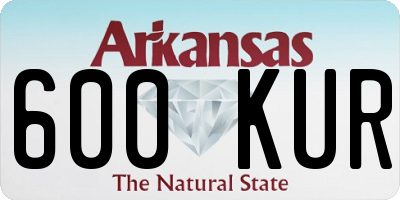 AR license plate 600KUR
