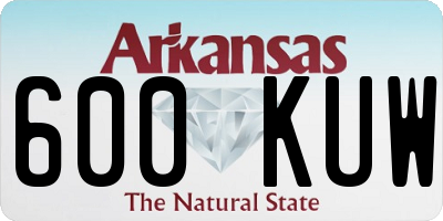 AR license plate 600KUW