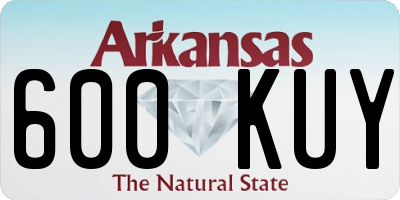 AR license plate 600KUY