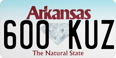 AR license plate 600KUZ