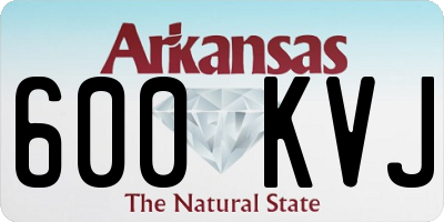 AR license plate 600KVJ
