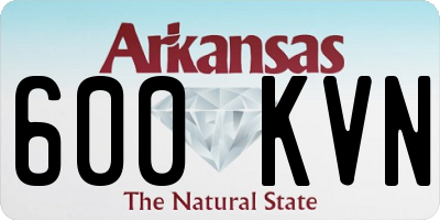 AR license plate 600KVN