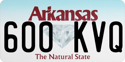 AR license plate 600KVQ