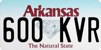 AR license plate 600KVR