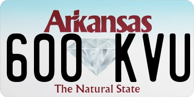 AR license plate 600KVU