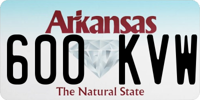 AR license plate 600KVW