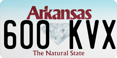 AR license plate 600KVX