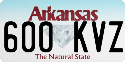 AR license plate 600KVZ