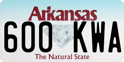 AR license plate 600KWA