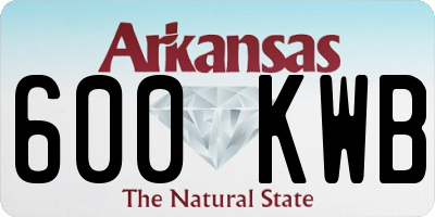 AR license plate 600KWB