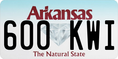 AR license plate 600KWI
