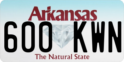 AR license plate 600KWN
