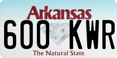 AR license plate 600KWR