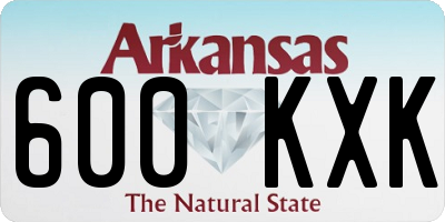 AR license plate 600KXK