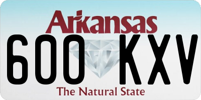 AR license plate 600KXV