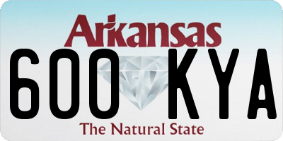 AR license plate 600KYA