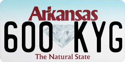 AR license plate 600KYG