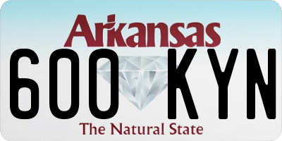 AR license plate 600KYN