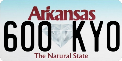 AR license plate 600KYO