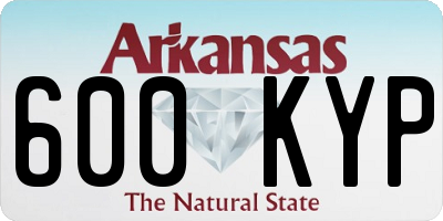 AR license plate 600KYP