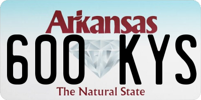 AR license plate 600KYS