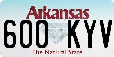 AR license plate 600KYV