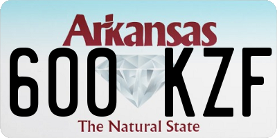 AR license plate 600KZF