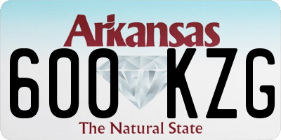 AR license plate 600KZG