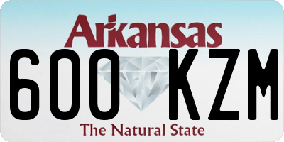 AR license plate 600KZM