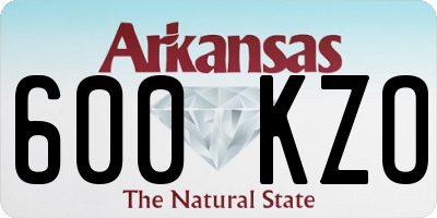 AR license plate 600KZO