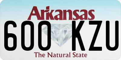 AR license plate 600KZU