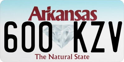 AR license plate 600KZV