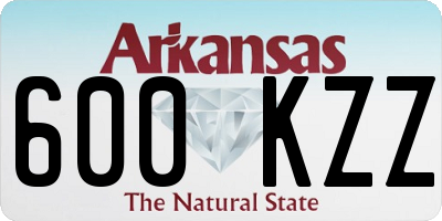 AR license plate 600KZZ