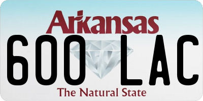 AR license plate 600LAC