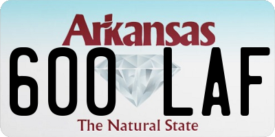 AR license plate 600LAF