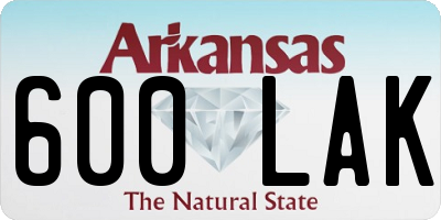 AR license plate 600LAK