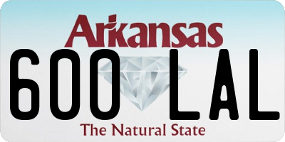 AR license plate 600LAL