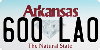AR license plate 600LAO