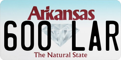AR license plate 600LAR