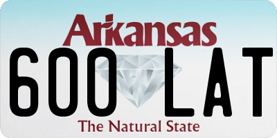 AR license plate 600LAT