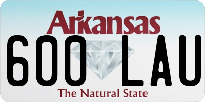 AR license plate 600LAU