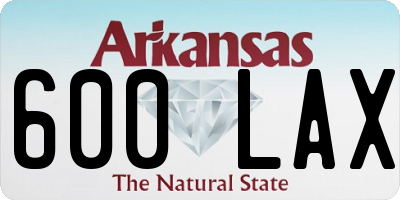 AR license plate 600LAX