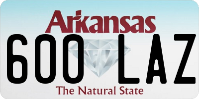 AR license plate 600LAZ
