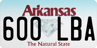AR license plate 600LBA