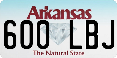 AR license plate 600LBJ