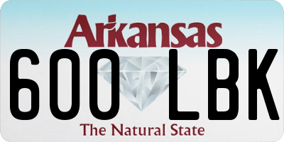 AR license plate 600LBK