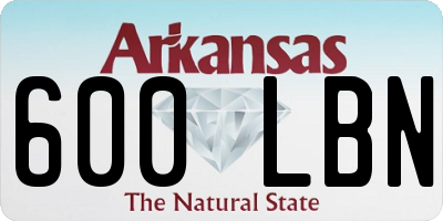 AR license plate 600LBN